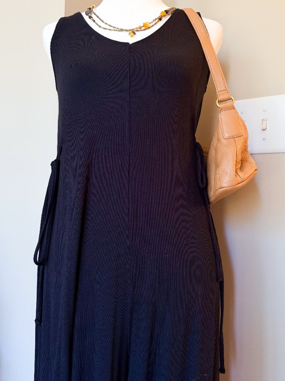 Alfani Intimates Black Jumpsuit With Flowy Legs– Size Small